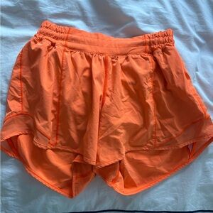 lululemon athletica Vibrant Orange Athletic Shorts